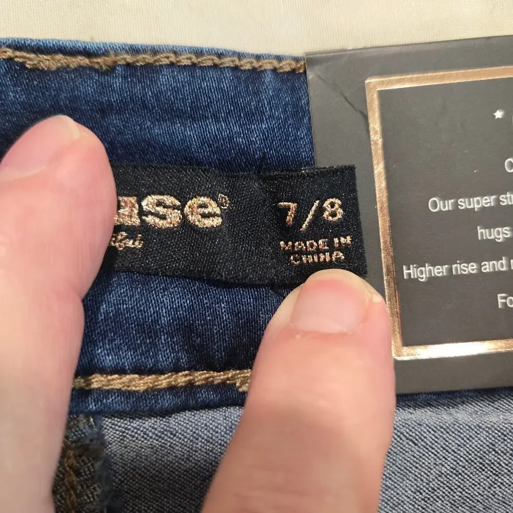NWT Dollhouse High-rise Skinny Jeans Curvy Collection Girls Sz 7/8 28x29